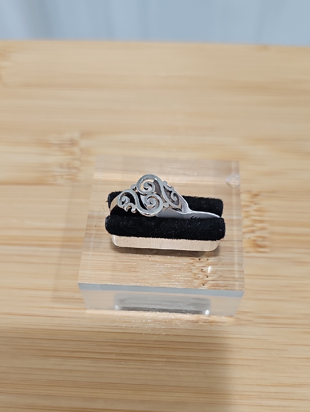 Sterling Silver Filigree Ring - Swirl Design in Silver